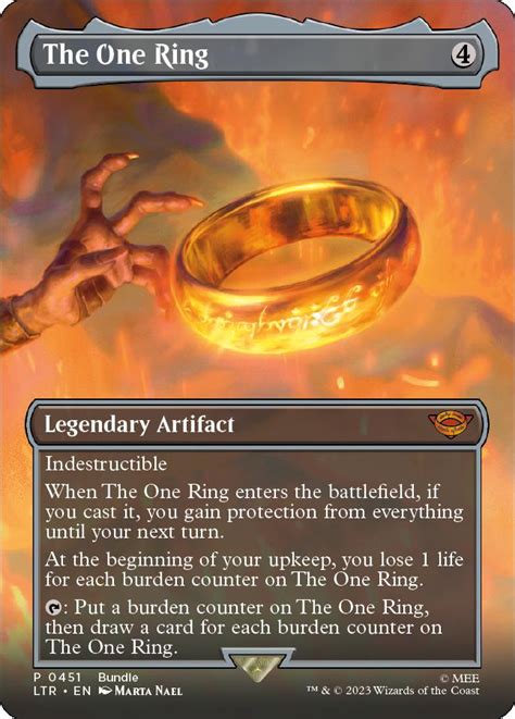 the one ring gatherer|magic one ring card collection.